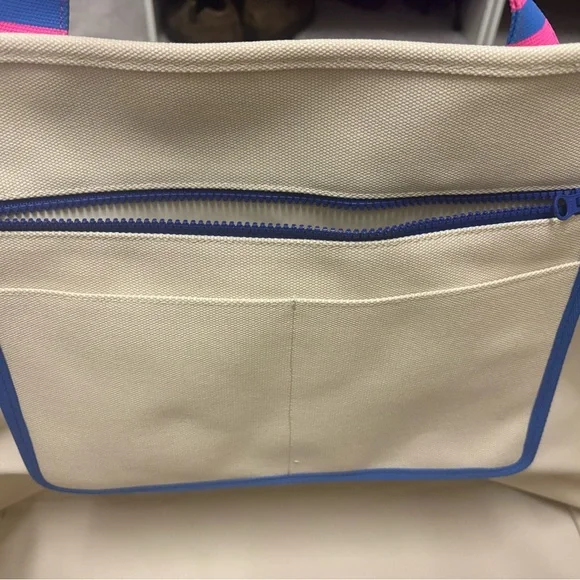 Vineyard Vines X Large Tote with Pink and Blue Accents - NWOT - Picture 10 of 12